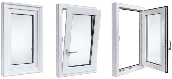 Tilt and Turn Window stock 24 inch wide